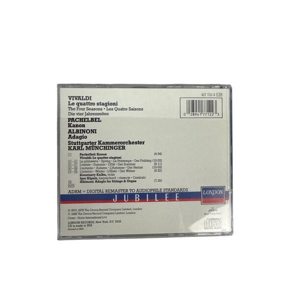 Vivaldi Le Quattro Stagioni Jubilee Edition Karl Münchinger Pachelbel 1988 CD - Picture 2 of 8